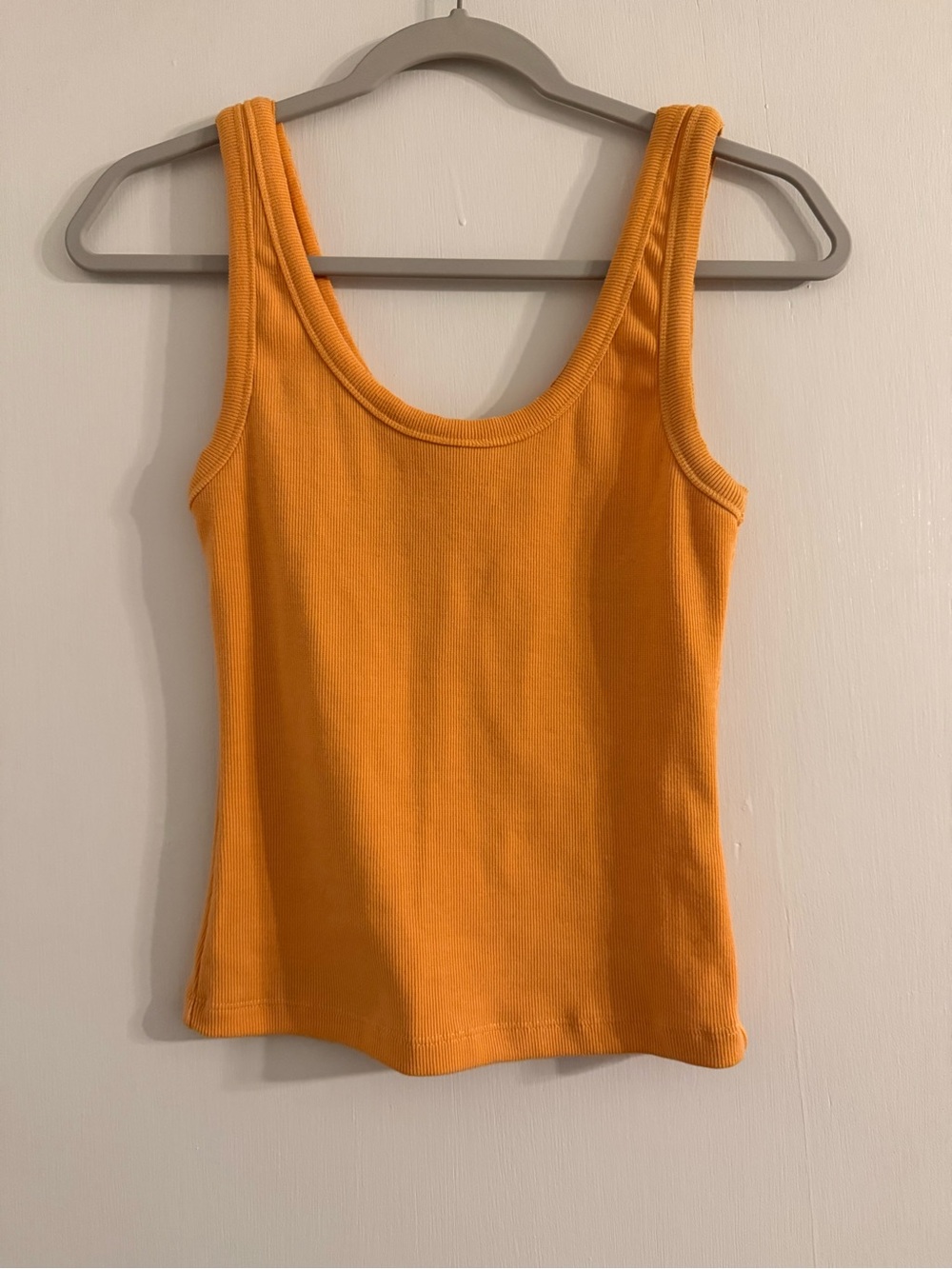 Signature8 Orange Ribbed Scoop Tank
